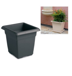 Pot de fleur carré 45x45x40 cm anthracite