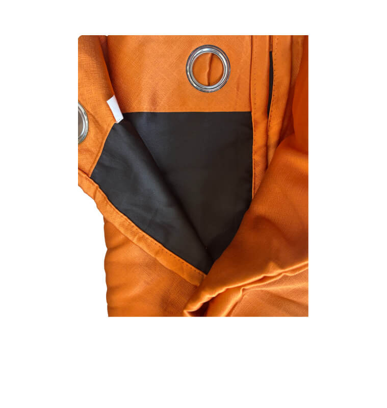 Rideau occultant 250x265 cm 100% blackout 380g/m² orange | Rideaux & voilages , Dakar, Sénégal