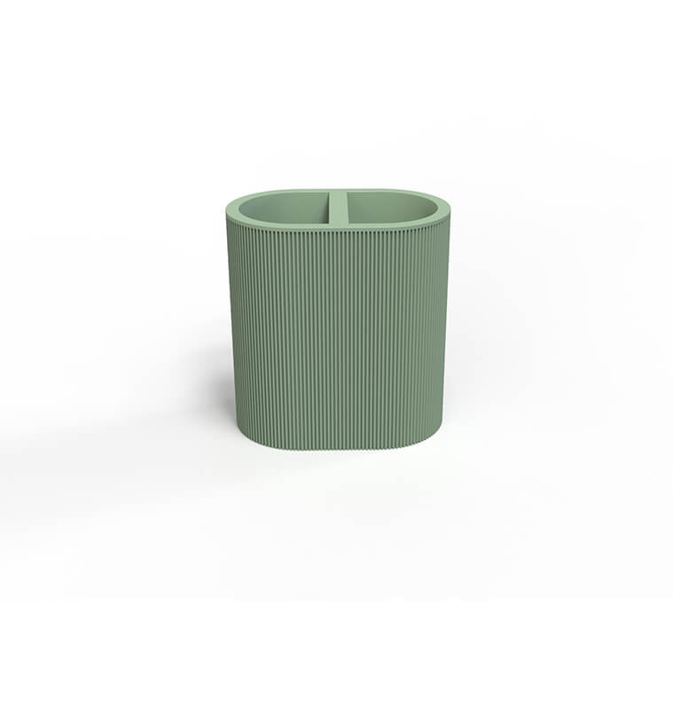 Gobelet salle de bain texturé vert en polyrésine, 10,4×6,4×11 cm | Accessoires salle de bain | 2 800 CFA , dakar, Sénégal