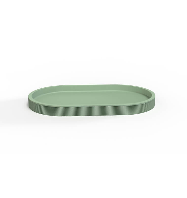 Plateau salle de bain vert en polyrésine, 26x12x2,1 cm | Accessoires salle de bain | 4 400 CFA , dakar, Sénégal