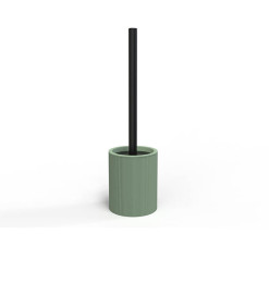 Brosse WC vert et manche noir mate en polyrésine vert 9.5X9.5X35.5 cm | Accessoires salle de bain | 6 500 CFA , dakar, Sénégal