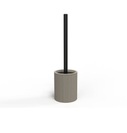 Brosse WC en polyresine striée taupe 9.5x9.5x35.5 cm | Accessoires salle de bain | 6 500 CFA , dakar, Sénégal
