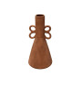 Vase décoratif en céramique rouge rouille avec anses ajourées, 23 x 23 x 46,5 cm | Vases déco , Dakar, Sénégal