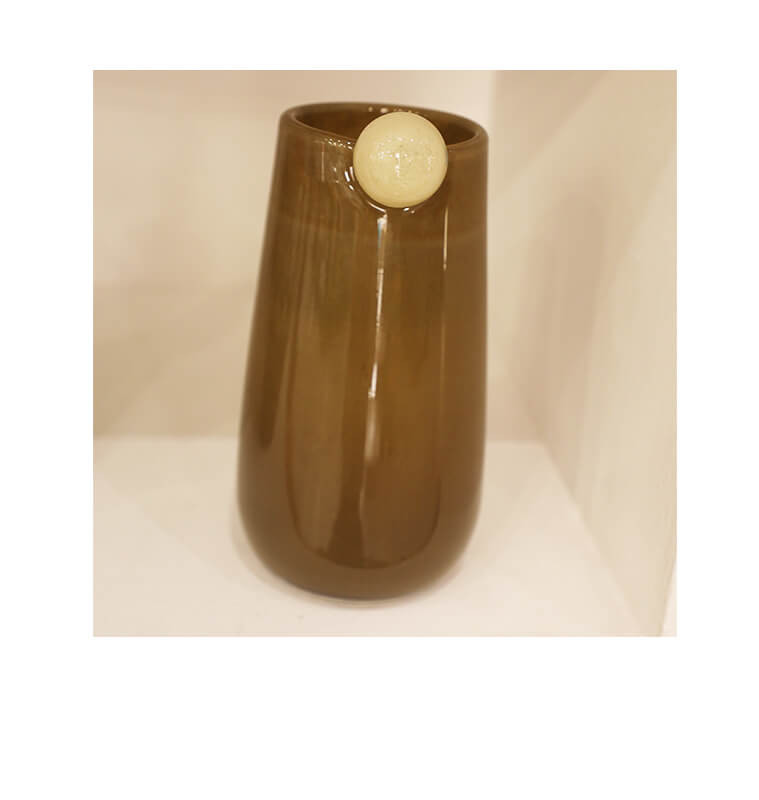 Vase en verre marron 13x24 cm\r\n | Vases déco , Dakar, Sénégal