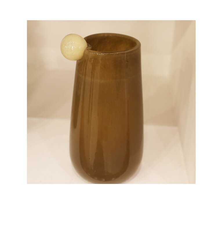 Vase en verre marron 13x24 cm\r\n | Vases déco , Dakar, Sénégal