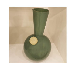 Vase en verre vert 15x28 cm | Vases déco , Dakar, Sénégal