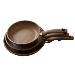 Poêles 20/24/28 cm en aluminium forgé antiadhésif effet granit, tous feux dont induction | Poêles | 26 000 CFA , dakar, Sénégal