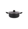 Cocotte casserole 20 cm + couvercle en aluminium antiadhésif effet granit, tous feux dont induction | Casseroles & faitouts |...