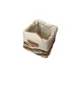 Panier de rangement en rotin naturel avec doublure tissu et patch "Flower" - Lot de 3 | Paniers de rangement | 14 900 CFA , d...