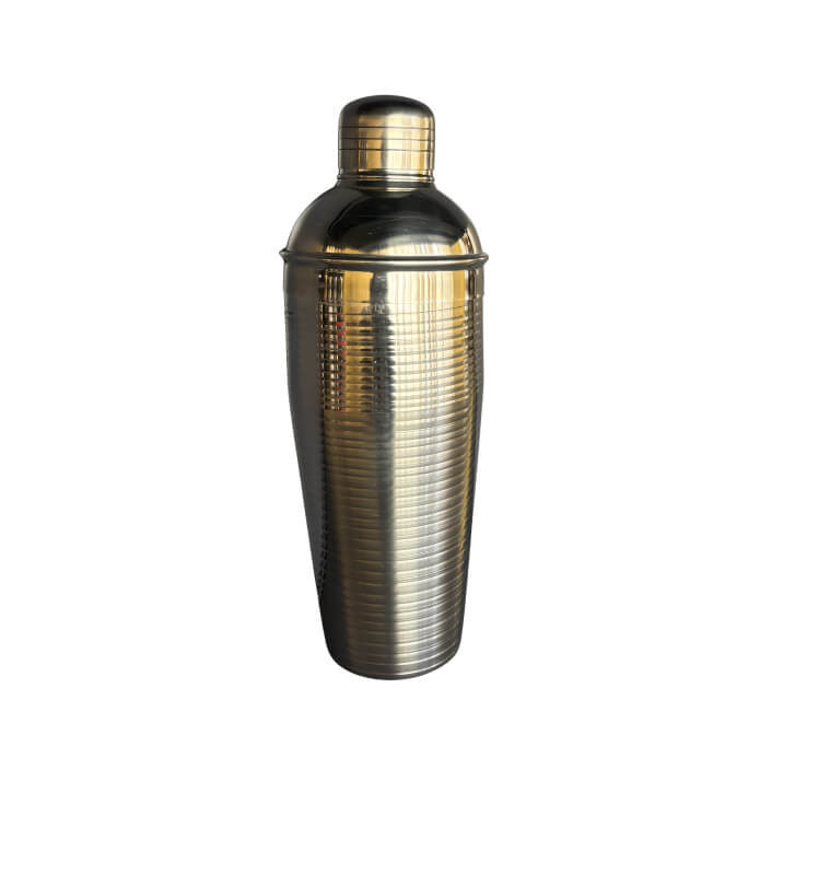 Shaker à cocktail 750 ml en inox poli argent avec couvercle strié | Le bar | 7 500 CFA , dakar, Sénégal