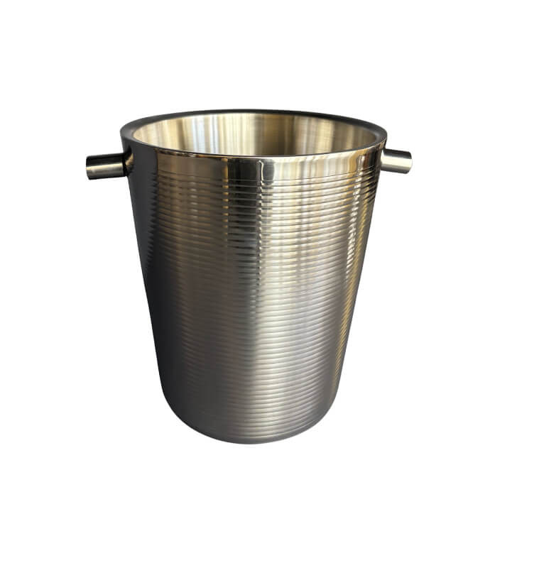 Seau à champagne double paroi en inox poli argent avec anses, D20 cm | Le bar | 18 200 CFA , dakar, Sénégal