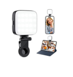 Lumière d'appoint LED vidéo 5,5W avec clip universel, 7,5 x 7,5 cm