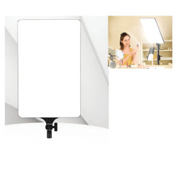 Panneau lumineux LED carré 24 pouces avec réglage de couleur et luminosité