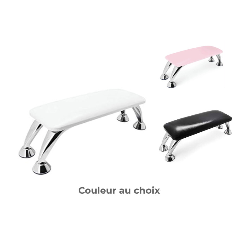 Coussin repose-main manucure en cuir sur pieds chromés, hauteur 12 cm | Accessoires beauté | 12 500 CFA , dakar, Sénégal