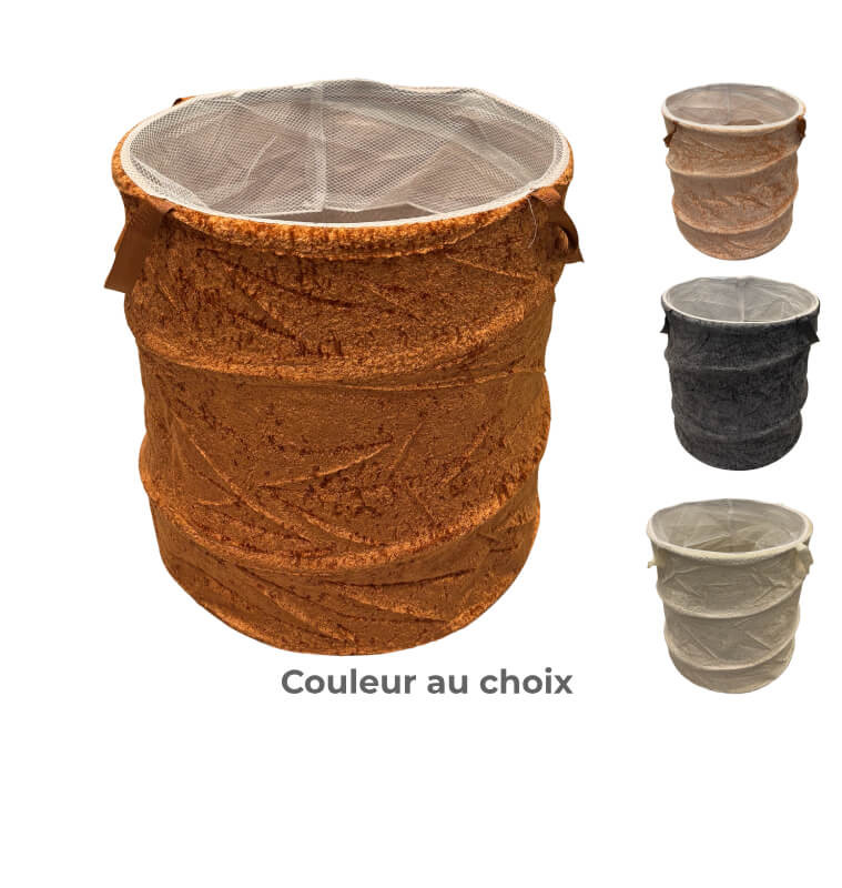 Panier à linge pliable en tissu imprimé, 40 x 48 cm | Paniers à linge | 8 300 CFA , dakar, Sénégal