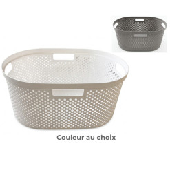 Panier à linge ovale en PVC ajouré avec poignées intégrées, 58 x 38 x 26 cm | Paniers à linge | 7 000 CFA , dakar, Sénégal