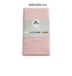 Drap housse 200 x 200 cm 100 % coton 57 fils rose | Linge de lit , Dakar, Sénégal
