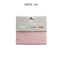 Set de 2 taies d’oreiller 50 x 70 cm 100 % coton 57 fils rose | Linge de lit , Dakar, Sénégal