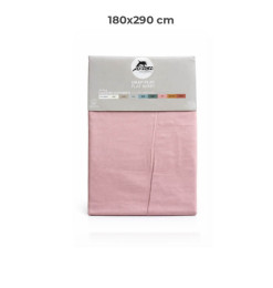 Drap plat 180 x 290 cm 100 % coton 57 fils rose | Linge de lit , Dakar, Sénégal