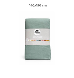 Drap housse 140 x 190 cm 100 % coton 57 fils vert forest | Linge de lit , Dakar, Sénégal