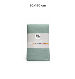 Drap housse 90 x 190 cm 100 % coton 57 fils vert forest | Linge de lit , Dakar, Sénégal