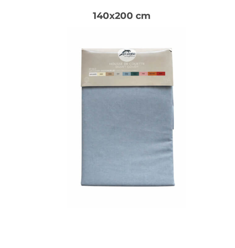 Housse de couette 140 x 200 cm 100 % coton 57 fils bleu aqua | Linge de lit , Dakar, Sénégal