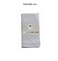 Drap housse 140 x 190 cm 100 % coton 57 fils gris | Linge de lit , Dakar, Sénégal