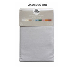 Housse de couette 240 x 260 cm 100 % coton 57 fils gris | Linge de lit , Dakar, Sénégal