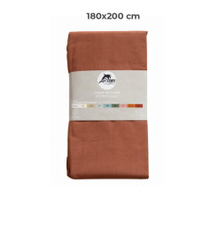 Drap housse 180 x 200 cm 100 % coton 57 fils moka | Linge de lit , Dakar, Sénégal