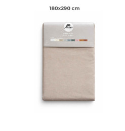 Drap plat 180 x 290 cm 100 % coton 57 fils taupe | Linge de lit , Dakar, Sénégal