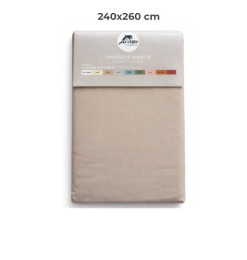 Housse de couette 240 x 260 cm 100 % coton 57 fils taupe | Linge de lit , Dakar, Sénégal