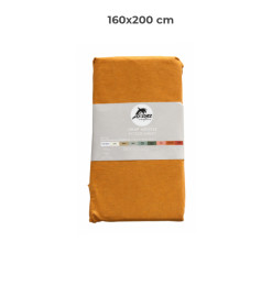 Drap housse 160 x 200 cm 100 % coton 57 fils moutarde | Linge de lit , Dakar, Sénégal