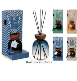 Diffuseur de parfum à bâtonnets 1000 ml, flacon en verre ambré et pompon | Bougies & senteurs , Dakar, Sénégal