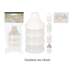 Récipient lait en poudre 3 compartiments pour bébé