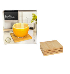Sous-verres en bambou - Lot de 4