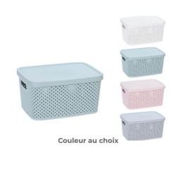 Boîte de rangement tressée avec couvercle | Boites de rangement & caissons | 3 200 CFA , dakar, Sénégal