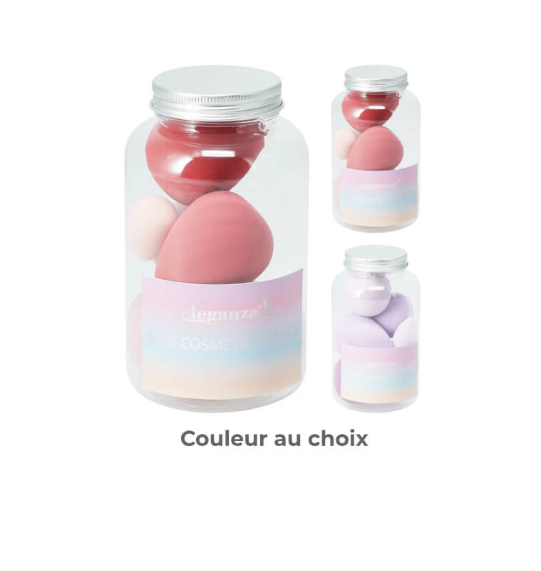 Lot de 6 ponges de maquillage Eleganza en pot | Accessoires beauté | 2 700 CFA , dakar, Sénégal