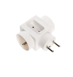 Bloc multiprise mural 3 prises blanc | Prises électriques, rallonges & adaptateurs | 2 300 CFA , dakar, Sénégal