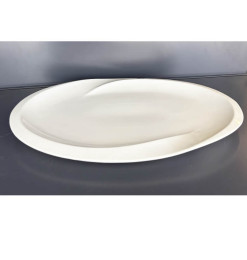 Plat de présentation ovale en porcelaine blanche, 51x33x3cm | Vaisselle en porcelaine blanche | 6 900 CFA , dakar, Sénégal