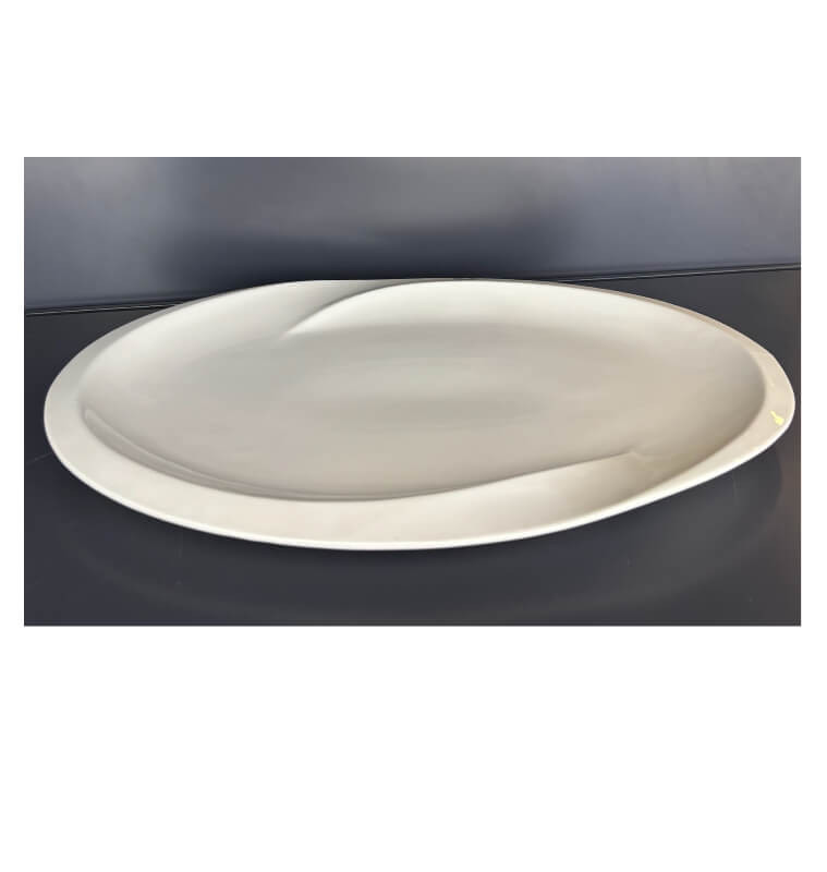 Plat de présentation ovale en porcelaine blanche 46x29,5x3cm | Vaisselle en porcelaine blanche | 5 300 CFA , dakar, Sénégal