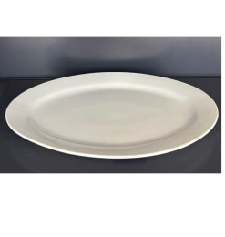 Assiette de présentation ovale en porcelaine blanche, 49x35x3cm | Assiettes de presentation | 9 000 CFA , dakar, Sénégal