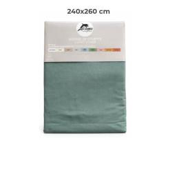 Housse de couette 240 x 260 cm 100 % coton 57 fils vert forest | Linge de lit , Dakar, Sénégal