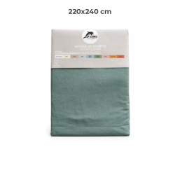 Housse de couette 220 x 240 cm 100 % coton 57 fils vert forest | Linge de lit , Dakar, Sénégal