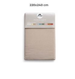 Housse de couette 220 x 240 cm 100 % coton 57 fils taupe | Linge de lit , Dakar, Sénégal