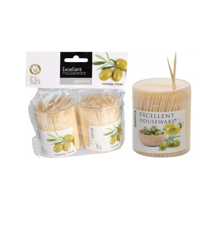 Piques cocktail en bambou 6cm Lot de 2x500 pcs  | Vaisselle jetable | 1 200 CFA , dakar, Sénégal