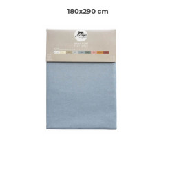 Drap plat 180 x 290 cm 100 % coton 57 fils bleu aqua | Linge de lit , Dakar, Sénégal