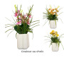 Composition florale artificielle orchidées en pot céramique beige 51 cm | Plantes & fleurs artificielles , Dakar, Sénégal