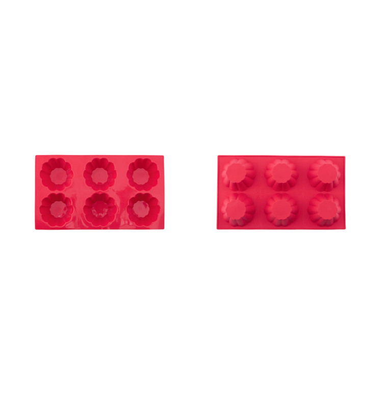 Moule à gâteau et soufflé 6 compartiments en silicone rouge | Pâtisserie | 4 400 CFA , dakar, Sénégal