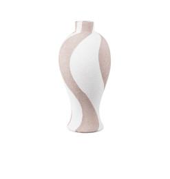 Vase en céramique marron et blanc, 20,7 x 20,7 x 43 cm | Vases déco , Dakar, Sénégal