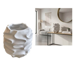 Vase en céramique blanc mat, 20,5 x 20 cm | Vases déco , Dakar, Sénégal